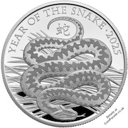 2025 Year of the Snake 1oz Silver Proof £2 - Charles III